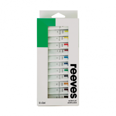 Set Acrílicos 12 Colores Surtidos X 12 ml