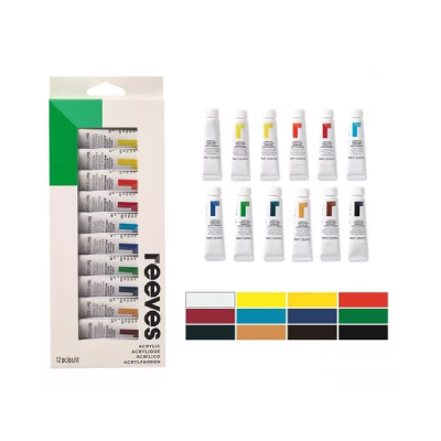 Set Acrílicos 12 Colores Surtidos X 12 ml - Imagen 2