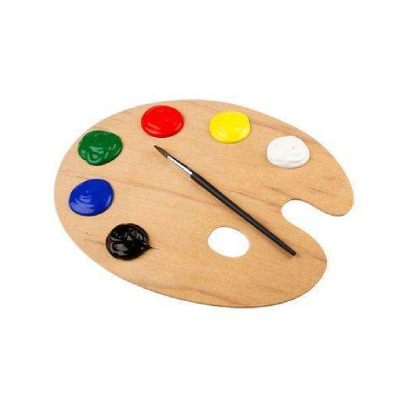 Paleta Guatambu Para Oleo Ovalada 30 X 40 Cm - Imagen 2