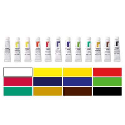 Set Acuarela 12 Colores Surtidos X 12 ml - Imagen 2