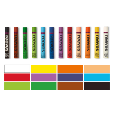 Set Pasteles Al Oleo X 12 Unidades - Imagen 2