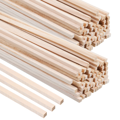Varilla De Madera Balsa 8 X 8 Mm X 90 Cm