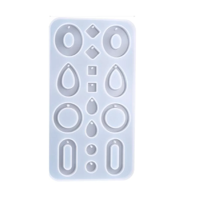 Molde Para Resina Epoxi Aros Pendientes MD 29