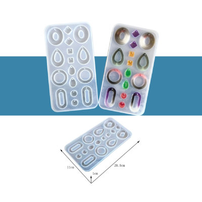 Molde Para Resina Epoxi Aros Pendientes MD 29 - Imagen 3