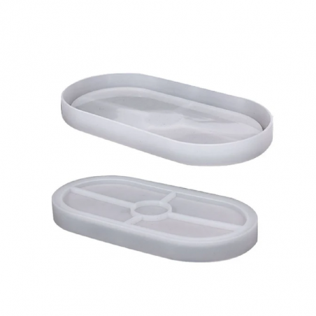 Molde Para Resina Epoxi Bandeja Ovalada MD 08