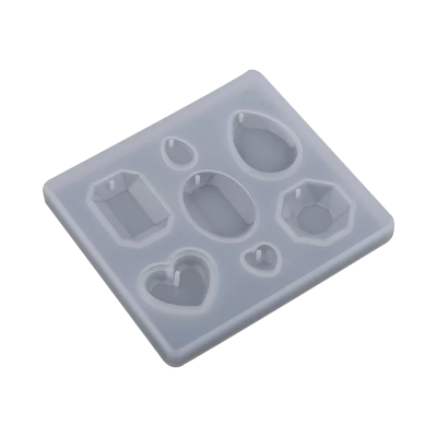 Molde Para Resina Epoxi Dije Corazón MD 63 - Imagen 2