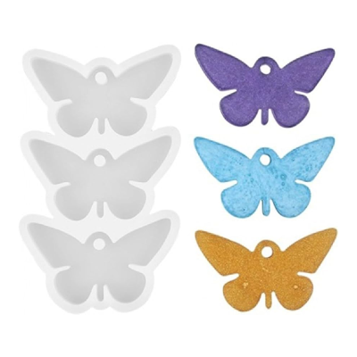 Molde Para Resina Mariposa X 3 MD 69 - Imagen 2