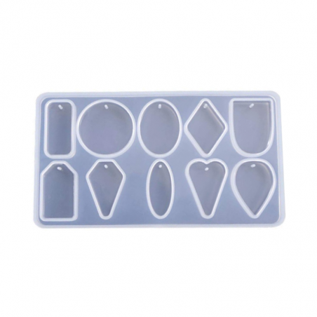 Molde Para Resina Dijes Grandes X 10 MD 61