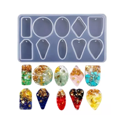 Molde Para Resina Dijes Grandes X 10 MD 61 - Imagen 3