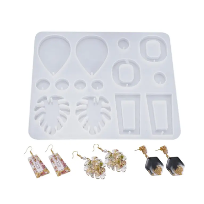 Molde Para Resina Aros Hoja MD 01 - Imagen 2