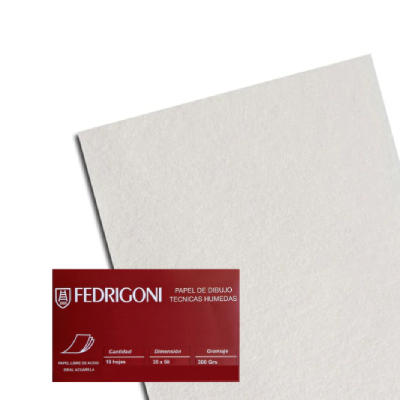 Papel Para Acuarela 300 Grs A4 Por Unidad - Imagen 2