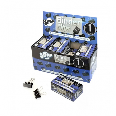 Binder N° 1 Color Negro X 12 Unidades