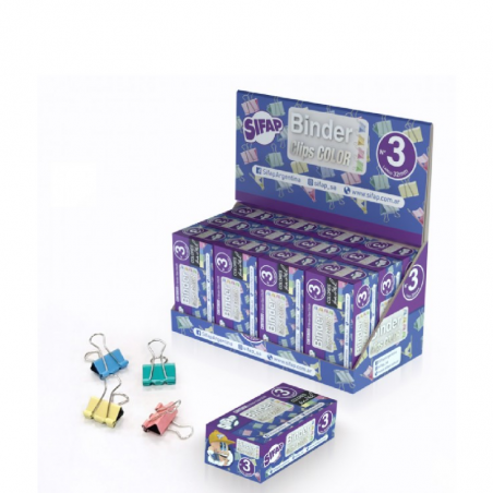 Binder N° 3 De Colores X 12 Unidades