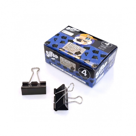 Binder N° 4 Color Negro X 12 Unidades