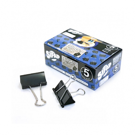 Binder N° 5 Color Negro X 12 Unidades