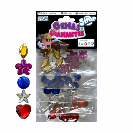 Gemas Y Diamantes X 5 Bolsitas