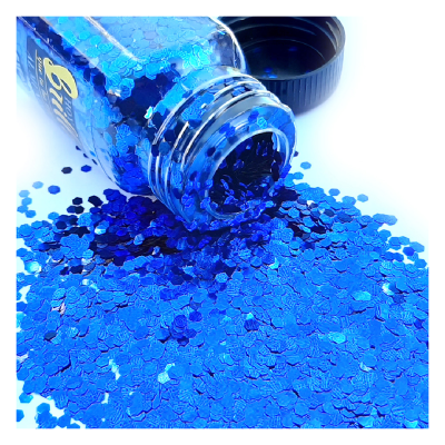 Brillantina En Pote 2 Colores Azul Y Perlado X 25 Grs - Imagen 2