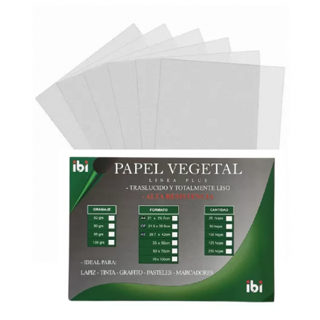 Papel Vegetal Sihl 62 Grs A4