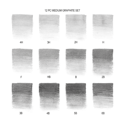 Lápices De Grafito X 12 Graduaciones (Medio) - Imagen 2