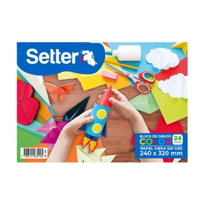 Block De Dibujo N° 5 Colores X 24 Hjs 120 Grs 24 x 32 Cm