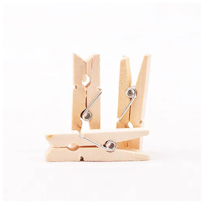 Broche De Madera Natural 45 Mm