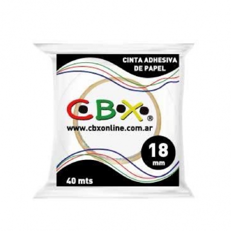 Cinta Papel 18 Mm X 40 Mts