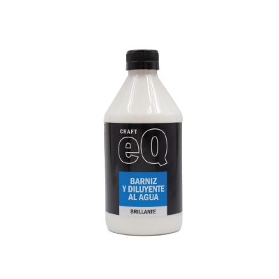 Barniz Y Diluyente Al Agua Brillante X 500 cc