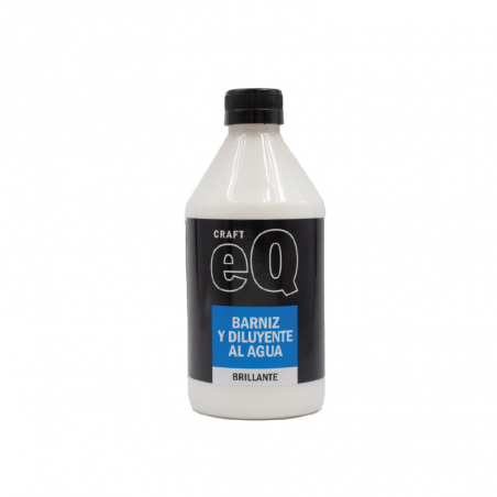 Barniz Y Diluyente Al Agua Brillante X 500 cc