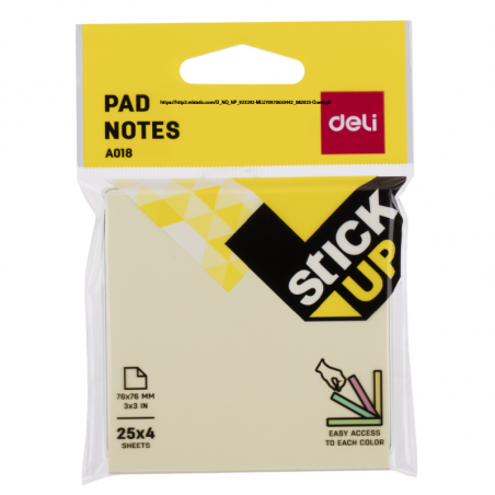 Notas Autoadhesivas X 4 Colores Pastel