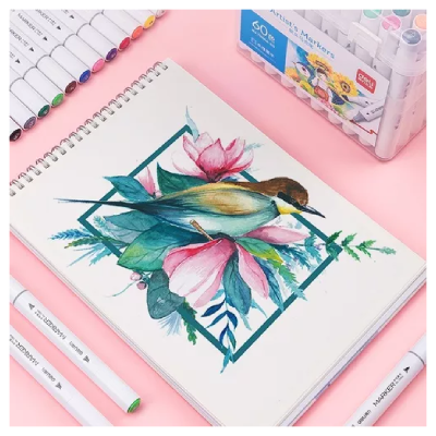 Sketch Marker Doble Punta Al Agua X 24 Colores - Imagen 5