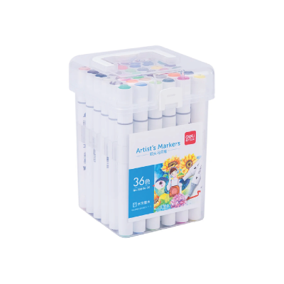 Sketch Marker Doble Punta Al Agua X 36 Colores