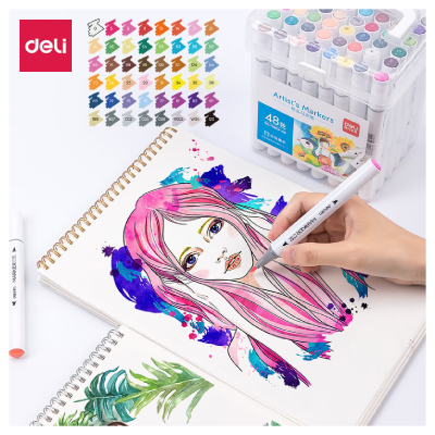 Sketch Marker Doble Punta Al Agua X 36 Colores - Imagen 3