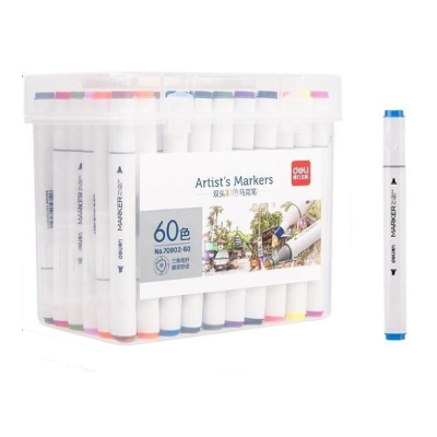 Sketch Marker Doble Punta X 60 Colores