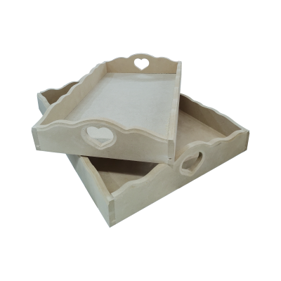 Bandeja Con Ondas Y Corazón 30 X 40 Cm