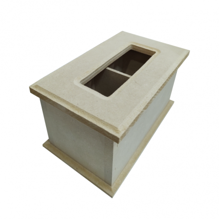 Caja De Te X 2 Con Bisagra Y Vidrio