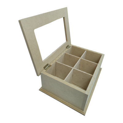 Caja De Te X 6 Con Bisagra Y Vidrio - Imagen 2
