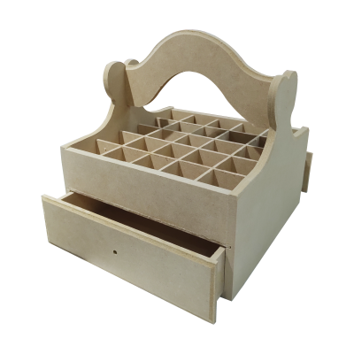 Porta Esmalte Con Manija X 2 Cajones