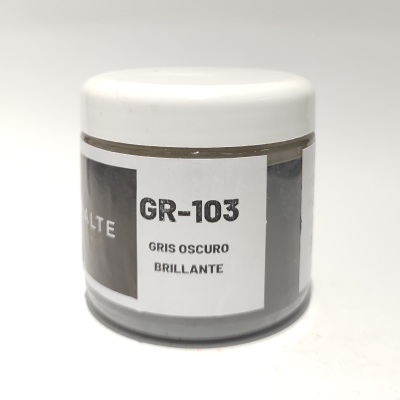 Esmalte Cerámico Gris Oscuro Brillante (GR-103) X 200 Cc