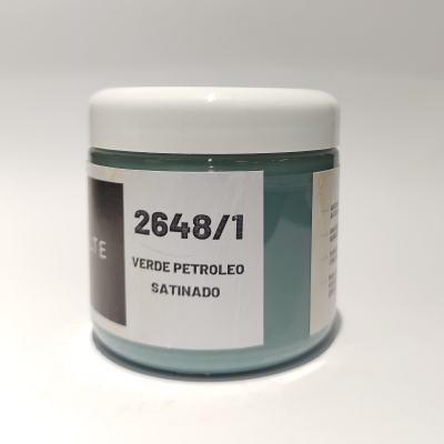 Esmalte Cerámico Verde Petróleo Satinado (2648/1) X 200 Cc