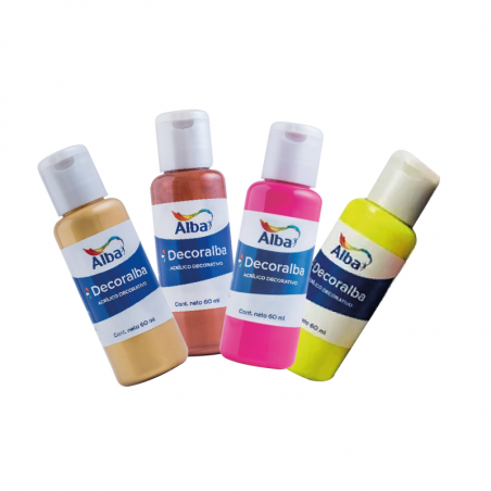 Acrílico Decorativo Colores Metálicos Y Fluo