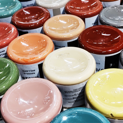 Esmalte Cerámico Marfil Jaspeado Sat (2656/1) X 200 Cc - Imagen 4