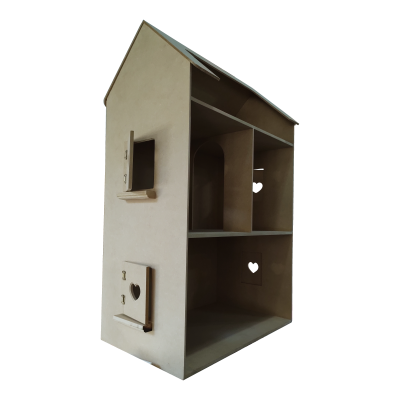 Casa De Muñecas Con Ventanas 60 X 90 X 40 Cm - Imagen 3