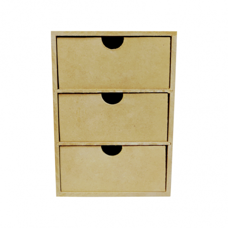 Cajonera X 3 Vertical 20 X 14 X 8 Cm