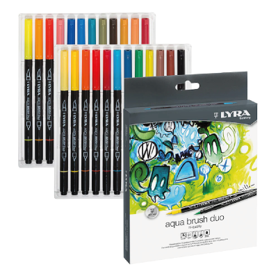 Marcador Aqua Brush Duo X 24 Colores