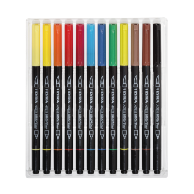 Marcador Aqua Brush Duo X 12 Colores - Imagen 2