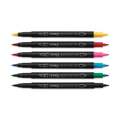 Marcador Aqua Brush Duo Primary Tones X 6 - Imagen 2