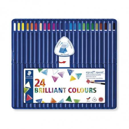 Lápiz Ergo Soft Aquarell X 24 Colores