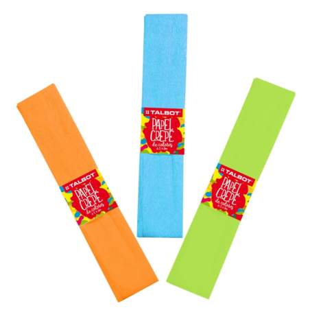 Papel Crepe De Colores 50 Cm X 2 Mts