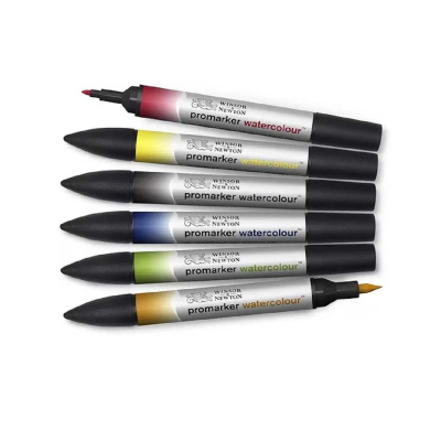 Promarker Watercolour X 6 Colores - Imagen 2