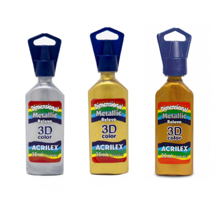 Dimensional 3D Colores Metalicos X 35 Ml